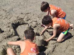 Construções na areia  - Campo de Férias